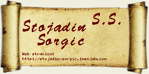 Stojadin Šorgić vizit kartica